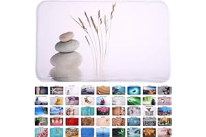 Sanilo Badteppich, viele schöne Badematten zur Auswahl, Badvorleger sehr weich und rutschfest, waschbar und schnelltrocknend (70 x 110 cm, Balance)