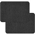 2 Pcs Canvas Repair Patch Self-Adhesive Fabric Repair Patch 11 X 8inch Waterproof Canvas Repair Kit for Sofas, Tents, Furniture, Car Seats, Lounge Chairs, Awnings (Black)