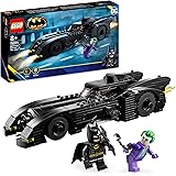 LEGO 76224 DC Batmobil: Pościg Batmana za Jokerem, Kultowy Samochód Batmobil z 1989 r. i 2 Minifigurki, Model Pojazdu Batmana