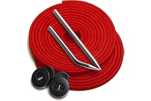 AliBall Baseball Glove Lace, 2 Pcs Authentic Cowhide Lace 79 Inch with 2 Glove Lacing Needle, Well Made and Easy to Use, Perfect Quick Repair Softball and Baseball Glove Repair Lacing Kit (Red)