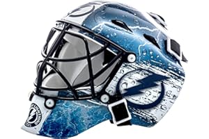 Franklin Sports NHL Team Logo Mini Hockey Goalie Mask with Case - Collectible Goalie Mask with Official NHL Logos and Colors