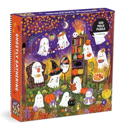 Joy Laforme Puzzle De 1000 Piezas – Spooky Village, Imagen De Pueblo Fantasma En Noche De Halloween, 27 X 20 Pulgadas