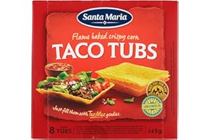Santa Maria Taco Tubs | 12 x 145g | Stabil & Vielseitig einsetzbar | Ideal für Familienessen, Partys oder als schnelle Mahlzeit