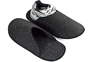 Pantoffelmann Museumspantoffeln mit/ohne ABS Sohle I Überziehbare Filzpantoffeln für Handwerker I Besucherhausschuhe zum Schutz vor Schmutz & Kratzern I Waschbare Gäste-Hausschuhe