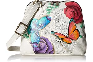 Anna by Anuschka Women's Hand Painted Leather Multi Compartment Organizer Original Artwork, One Size