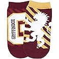 BALENZIA x Harry Potter Gryffindor Crest & Logo Lowcut Ankle Socks for Women| Made with Cotton and Spandex Lowcut Ankle socks for women (Pack of 2)- Maroon