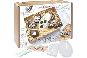 SCRAPCOOKING SCRAP COOKING - Cofanetto Atelier uova Choco - Kit pasticceria Pasqua con stampi Uova Cioccolato, Penne alimentari, decorazioni dolci e scatola da trasporto - Con ricette - 3797