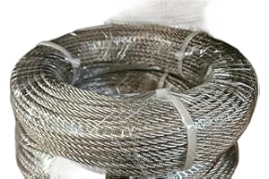 CHARM FOOT 1mm 1.5mm 2mm 3mm 4mm 5mm 6mm 8mm Stainless Steel Wire Rope Cable Rigging Extra ASIN 316 A4 Marine Grade (Length: 5m, Diameter: 3mm)