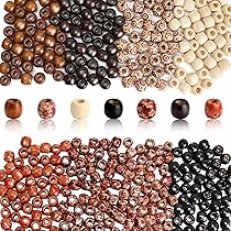 Perline Di Legno 12x11 Mm - 500 Pezzi, 5 Colori, Foro 3 Mm, Per Artigianato - Foto 2