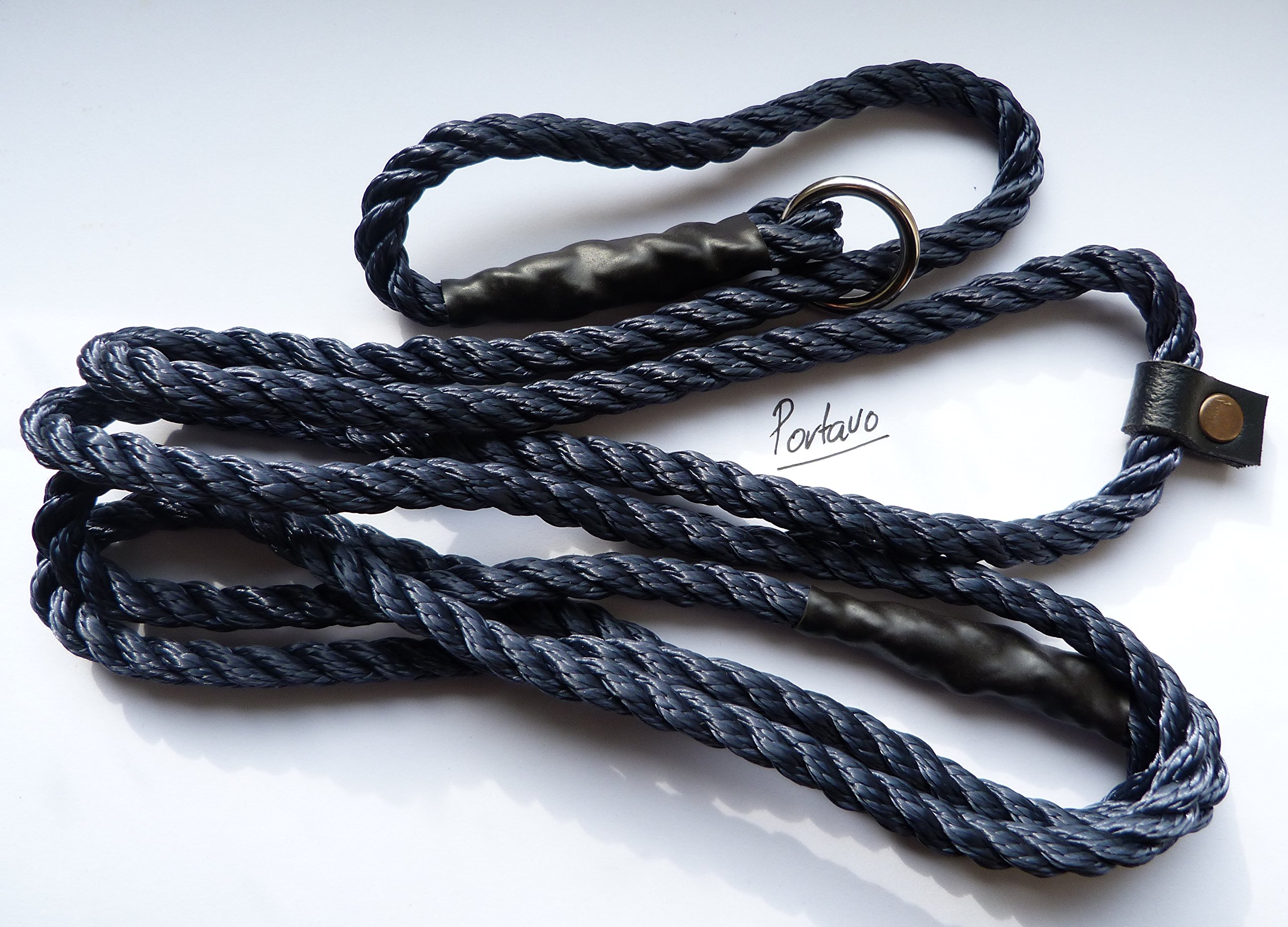 PORTAVO Dog Heel Training Figure Eight Slip Lead Stops Pulling Halti