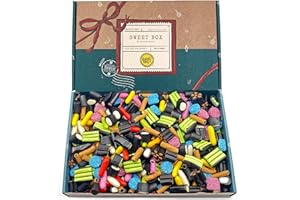 HEAVENLY SWEETS Lakritzbonbons Geschenkbox - Große gemischte Lakritzbonbons Auswahl - 850g Auswählen und mischen Retro Korb - Geburtstag, Vatertag, Sommerparty