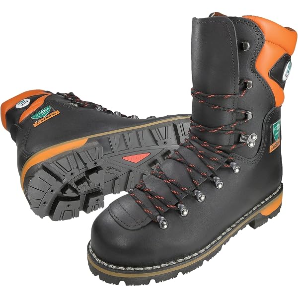 TREEMME Waldarbeiter Schnittschutzstiefel GR 42 Schnittschutz Klasse 2 S3 :  Amazon.de: Fashion