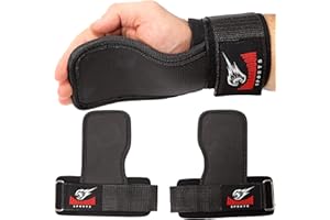 ARMAGEDDON SPORTS Sollevamento Grips Cinghie Di Sollevamento I Sopporti Di Allenamento con Regolabile Ornamenti per una Migliore Aderenza degli Allenamenti, Crossfit, Fitness, Sostituti per Guanti Fitness