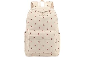 LEDAOU Plecak dla nastolatków, dziewcząt, plecak szkolny, duża torba na książki, do szkoły podstawowej, sztruksu, lekkie torby na laptopa dla dziewcząt i kobiet, na co dzień, na co dzień, na co dzień