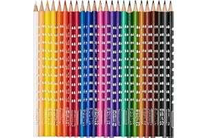 Pelikan Silverino, Matite Colorate con Fusto Triangolare e Impugnatura Ergonomica per Bambini, Pastelli dai Colori Intensi e Lavabili, Astuccio da 24 Colori