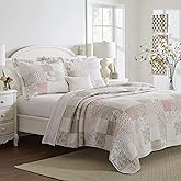 Laura Ashley Home Hanımeli koleksiyonu pamuk nevresim takımı, ters &ccedil;evrilebilir, uygun yastık kılıflı, ev dekorasyonu, t&uuml;m me