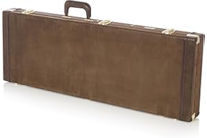 Gator Deluxe drewniana walizka na gitarę elektryczną, Vintage Brown