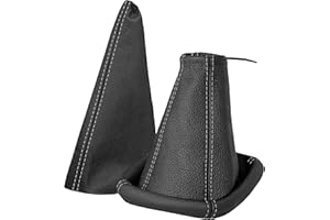 L & P CAR DESIGN Soufflet de levier de vitesse et soufflet de frein à main compatibles avec Opel Corsa C année de construction 2000-2006 Accessoires de voiture Intérieur Pommeau de levier de vitesse Housse de levier