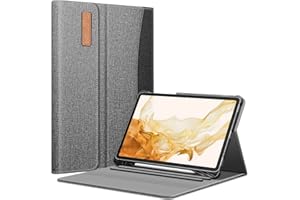 FINTIE Etui do Samsung Galaxy Tab S7 FE 12,4 cala 2021 (SM-T730/T733/T736/T738) i Galaxy Tab S7 Plus 2020 z uchwytem na długopis S, pokrowiec z wieloma kątami z kieszenią na automatyczne