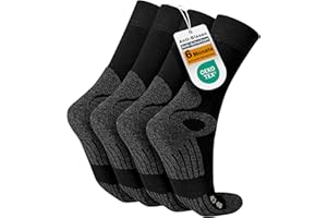 Celodoro Damskie i męskie skarpety trekkingowe (4 pary), skarpety robocze z podeszwą frotte