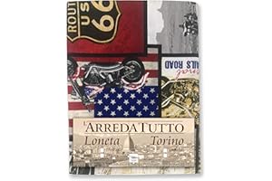 Tex family Telo ARREDO copritutto Gran Foulard COPRILETTO copridivano Tessuto LONETA (Route 66, 2 Piazze)