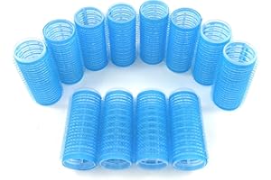 Small Size Hair Rollers Curlers Self Grip Holding Rollers Hairdressing Curlers Hair Design Sticky Cling Style For DIY Or Hair Salon By Kamay's (Gripping Sticky Rollers 25mm/1" 12PCS)