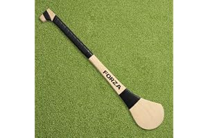 FORZA Askträ Hurling Stick – GAA Hurling & Camogie Stick [5 storlekar] (svart, 76 cm)