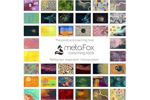 metaFox Coachingowe kartki ze zdjęciami, ścieżki życia, 52 stabilne kartki pocztowe do coachingu i terapii, jako lodołamacz, do warsztatów i zajęć integracyjnych (galeria emocji)