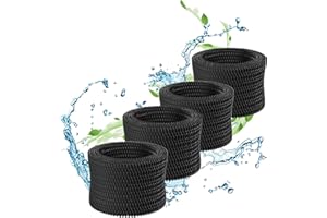 PUREPOWER Sillar Filtr do Nawilżacza, Wymienny Filtr 2 Sztuki FY2401 | Kompatybilny z Nawilżaczem Philips Serii 2000 HU4102 HU4801 HU4802 HU4803 HU4813, Czarny Filtr Hepa