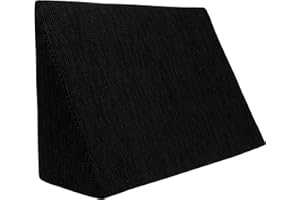 ‎FORMALIND Formalind – Der Fantastische Minikeil 60x40x20cm – Vielseitiges Keilkissen. Lesekissen für Bett & Couch. Komfortable Rückenlehne mit waschbarem Bezug. Formstabiles Reflux Kissen. Schwarz