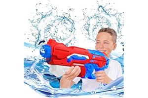 Cygjing Pistolet a Eau Puissant 1200ml Water Gun Portée de 10-11m Fusil a Eau pour Adulte et Enfant pour Jeux d'eau et de Plage,Piscine,Cadeau pour Enfant