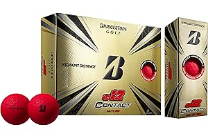 Bridgestone Golf E12 Contact Matte Bolas DE Golf, Hombre