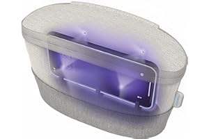 HoMedics Sac Désinfectant anti-bactérien UV-C nettoyant pour telephone, clés, lunettes, montre, biberons… Stérilisateur portable à UV-C.