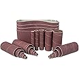 WEN 6524SP80 80-Grit Combination Belt and Sleeve Sandpaper Set, 24-Pack
