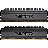 Patriot Viper Blackout RAM Series DDR4 16GB (2 x 8GB) 4400MHz CL18 Kit di Memoria Gaming XMP 2.0 Nero