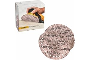 Mirka Ultimax Ligno Ø 150mm Schleifscheiben Klett Multifit/Korn 40/50 Stück/Multi-Lochung/zum Schleifen von Holzoberflächen