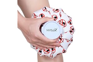 Neotech Care Ice Bag for Injuries, Swelling, Headache, Pain Relief, First Aid - Cold Pack Screw Top Lid - Reusable, Refillable & Waterproof Pouch/Bladder (20cm, Vasectomy Design)