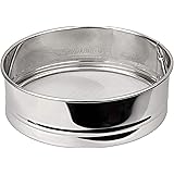 FACKELMANN 28313 Sieb, extra dünn, Edelstahl, grau, 18 x 18 x 5,6 cm