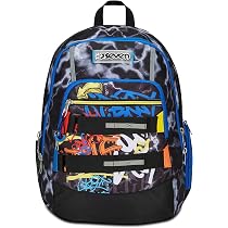 Seven Zaino Scuola Advanced, Blu, Retrocolor, Zaino Doppio Scomparto Con Supporto USB, Tasca Porta PC o Tablet, Tasca Porta Borraccia e Organizer, Zaino Scuole Medie e Superiori, Bambino Ragazzo