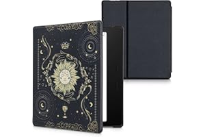 kwmobile Etui z klapką kompatybilne z Amazon Kindle Oasis 10. generacji - etui na czytnik e-booków - karty tarota ciemnoniebieskie żółte czarne