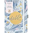 Busy B 2025 Diary A6 Weekly Planner with To-Do Lists & Notes Pages – Compact Blue Marble Journal - Week-to-View Layout, 3 Pockets & Year Planner