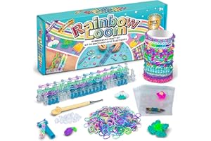 Rainbow Loom Original Loom Band Kit | Rubber Band Bracelet Kit with Loom Band Board, Loom Band Tool, and Elastic Bands Childrens Jewellery Making Kits Make Great Gifts for Kids Age 7+