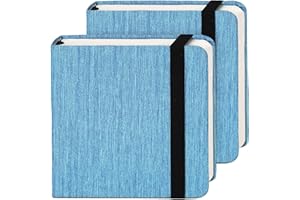Funto Diario per acquerelli, 10 x 11 cm, confezione da 2, 24 fogli ciascuno, 100% cotone pressato a freddo, 300 g/m², forniture artistiche per supporti misti