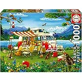 Educa 1000 Par&ccedil;a Harika Kamp Tatili Puzzle - 19922 - Camping Holiday