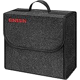 Einesin Bolsa Maletero Coche de Fieltro, Organizador para maletero, Organizador para Herramientas y Limpieza, Accesorios para