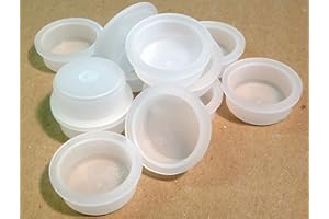 WERTH-METALL 28mm LDPE Stopfen, Kunststoff, Schutzstopfen, Blindstopfen, Weiß, Abdeckstopfen, groß, verschiedene Mengen verfügbar (20)