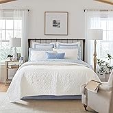 Laura Ashley Felicity Collection Yorgan Seti -%100 Pamuk, Tersine &ccedil;evrilebilir, T&uuml;m Mevsim Eşleşen Yastık Kılıfları, Ekstra Y