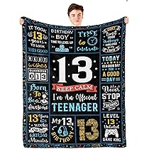 FJAUOQ Coperta per 13° compleanno per ragazze, regalo ideale per ragazze di 13 anni, regalo