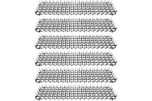 Homarden Cat Scat Mat 6 Pc set 49 * 14 cm - Cat Indoor/Outdoor Deterrent Pad - Dog & Cat Spike Mat Anti-dig for Garden - Cat Anti- Scratch Mat with 1 inch Plastic Spikes - Cat Repellent Mat