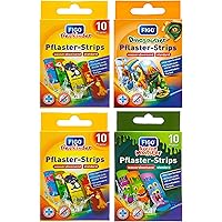 Kinder Pflaster Strips Bergmann Kinderpflaster Set, 40 x, Wasserabweisend, Hautfreundlich, Klinisch getestet, bunte…